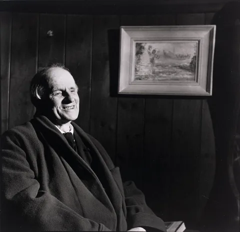 William MacQuitty, JACK YEATS IN HIS DUBLIN STUDIO, 1950, archival bromide print