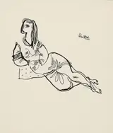 Colin Middleton, WOMAN RECLINING