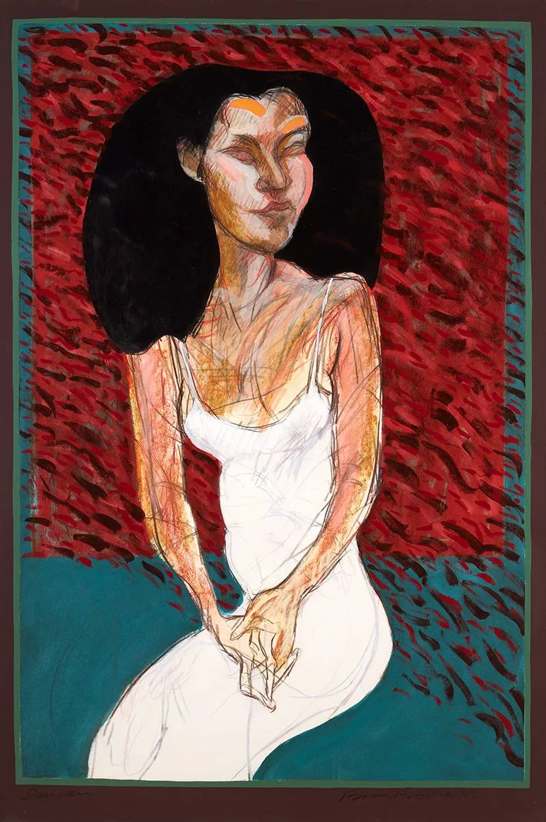 Brian Bourke, DANCER, 1993, mixed media on paper