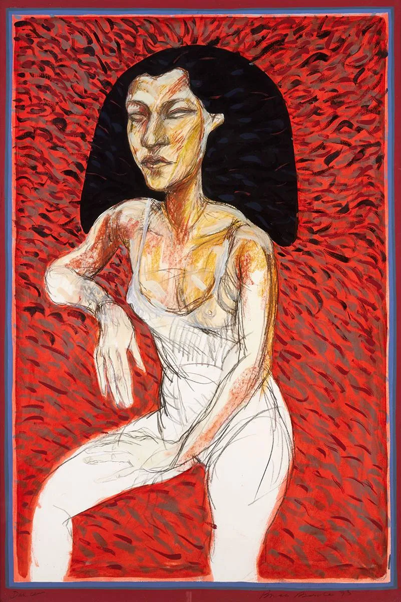 Brian Bourke, DANCER, 1993, mixed media on paper