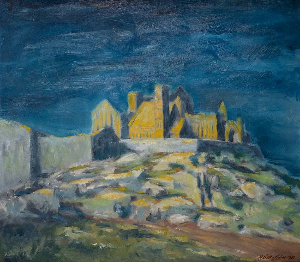 Pádraig Ó Mathúna, CAISEAL NA RÍ, 1981, oil on board