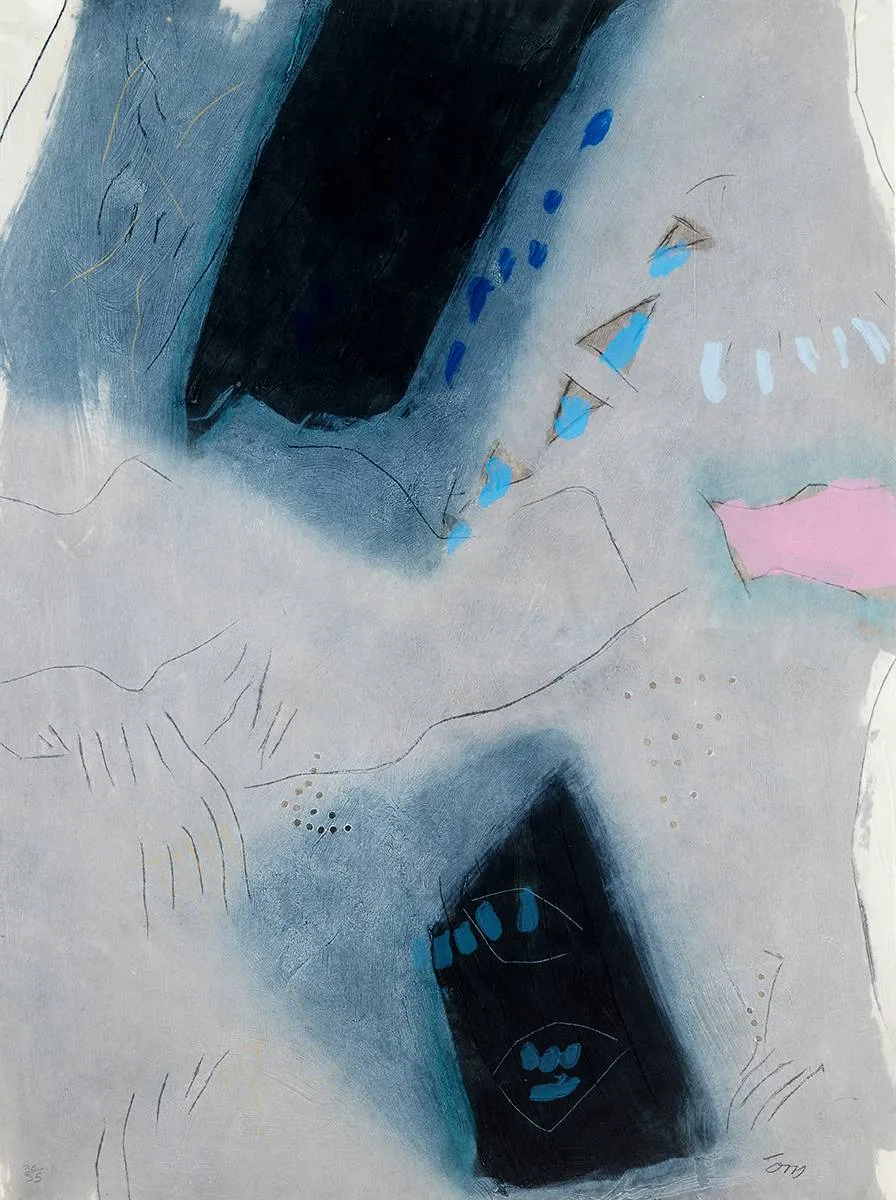 UNTITLED by Tony O'Malley, carborundum print; (no. 30 from an edition of 35), sold Oct 2023