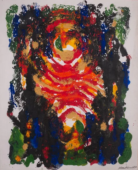 Pádraig Ó Mathúna, UNTITLED ABSTRACT, 1971, oil on canvas