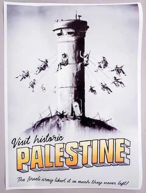Banksy, WALLED OFF HOTEL POSTER, lithograph; (unframed)
