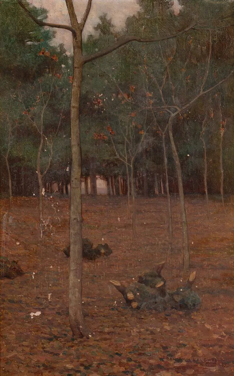 Benjamin Haughton, SAPLINGS, 1899, oil on canvas
