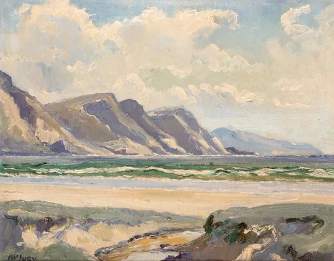 ACHILL by Anne Primrose Jury, oil on canvas board, sold Oct 2023