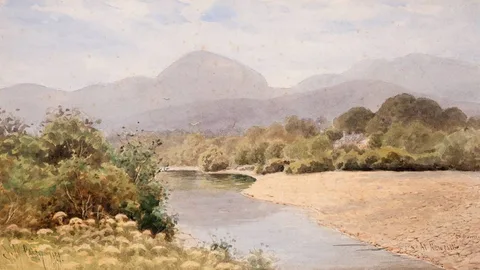 Joseph William Carey, AT NEWCASTLE, COUNTY DOWN, 1929, watercolour