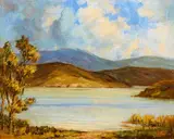 Padraic Woods, LAKE AND MOUNTAIN SCENE