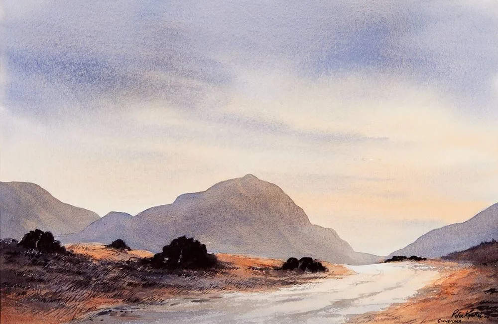 CONNEMARA by Peter Knuttel, watercolour, sold Oct 2023