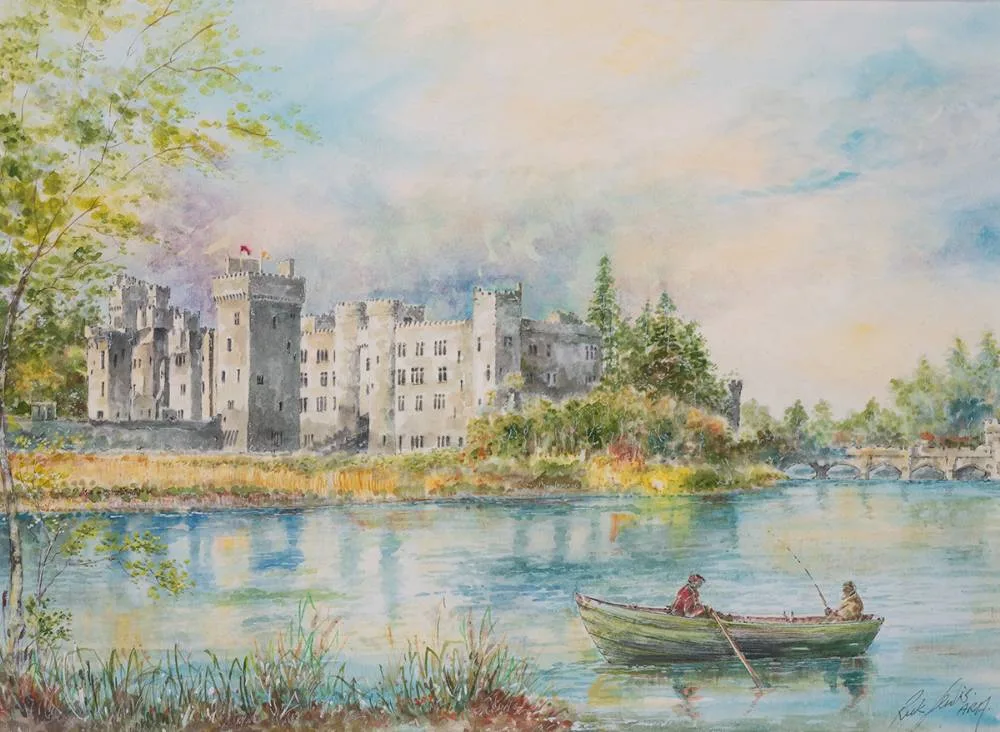 Rick Lewis, TRANQUIL, ASHFORD CASTLE, watercolour