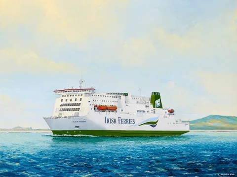 Kenneth King, ISLE OF INISHMORE, 2000, oil on board