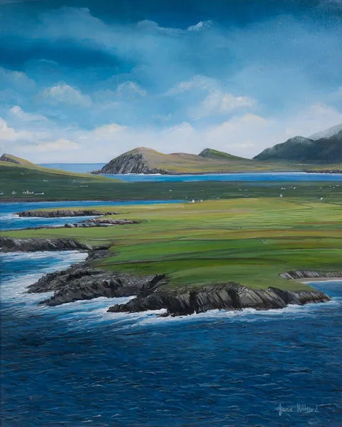 Jane Hilliard, THREE SISTERS, DINGLE PENINSULA, COUNTY KERRY, oil on board