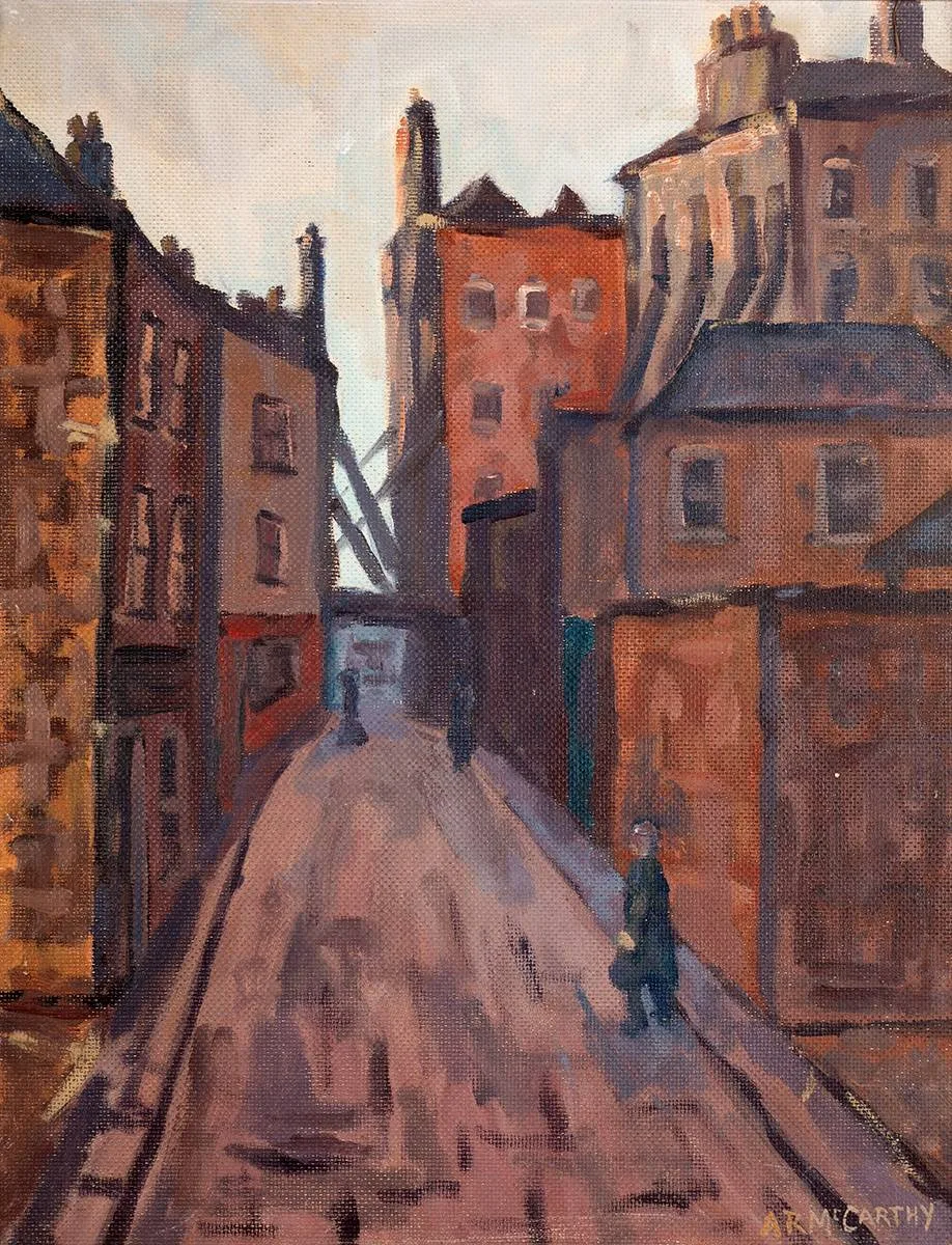 Tom McCarthy, COLES LANE, DUBLIN, oil on board