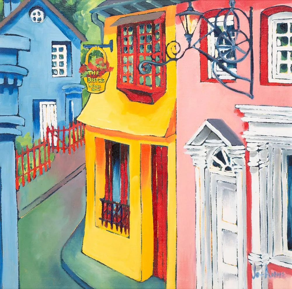 Jo-Ann Yellen, THE BISTRO, oil on canvas