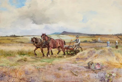 REAPER by Mildred Anne Butler, watercolour, sold Oct 2023