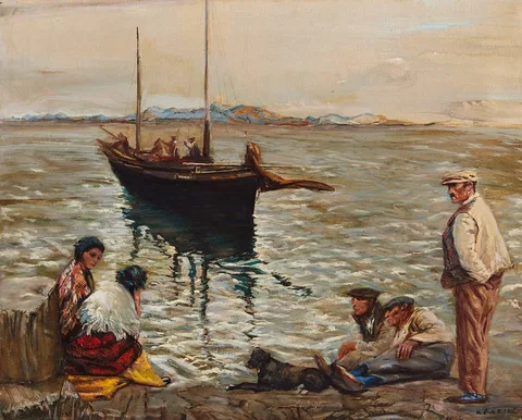 Seán Keating, STILL WATERS, 1947, oil on canvas