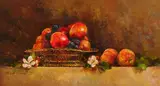 Mark O'Neill, STILL LIFE WITH APPLES AND BLACKBERRIES