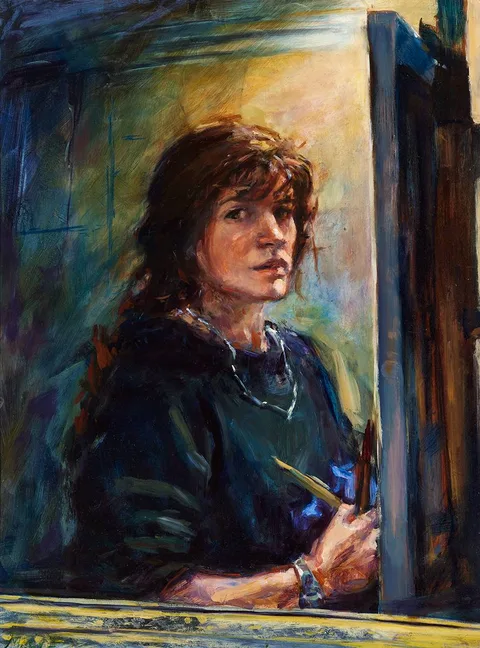 Maeve McCarthy, SELF PORTRAIT, c.1995, oil on panel