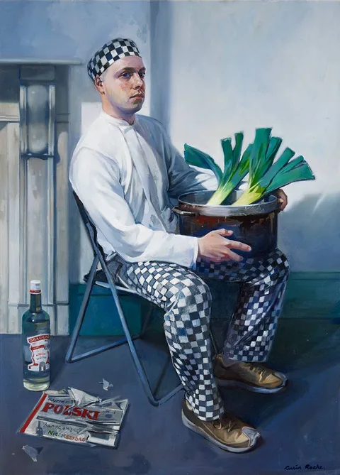 Oisin Roche, THE POLISH CHEF, 2012, oil on canvas