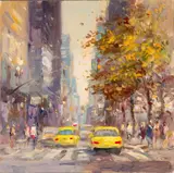 Colin Gibson, YELLOW TAXIS, NEW YORK