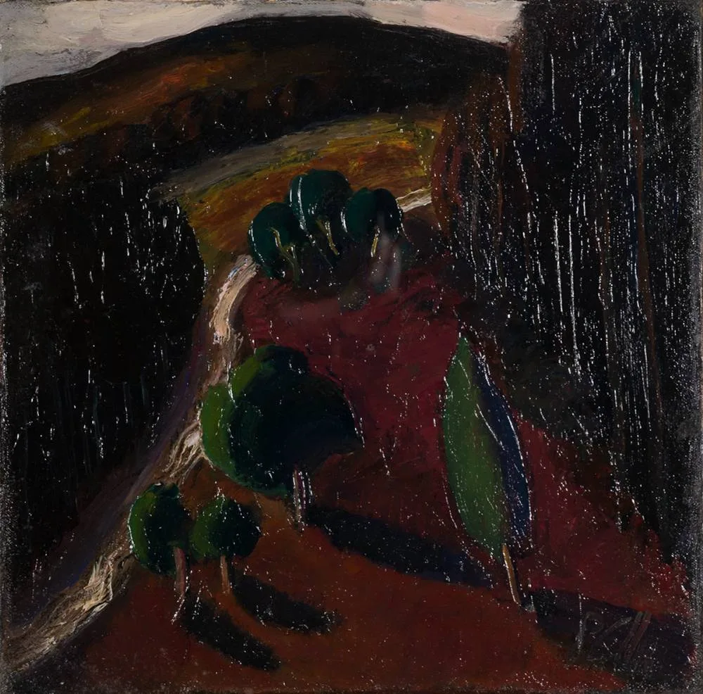 EVENING by Peter Collis, oil on canvas, sold Jul 2023