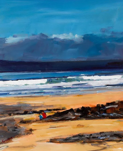 Michael Hanrahan, FANORE, COUNTY CLARE, 2022, oil on board