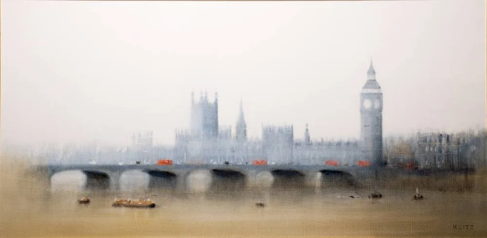 LONDON BRIDGE by Anthony Robert Klitz, oil on canvas, sold Jul 2023