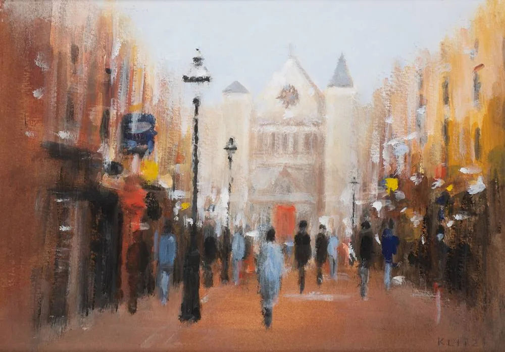 Anthony Robert Klitz, SOUTH ANNE STREET, DUBLIN, gouache