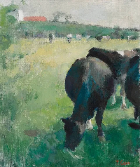 Tom Carr, FIDDLER'S GREEN HERD, oil on canvas