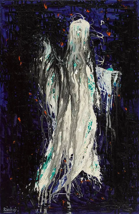 Basil Rakoczi, SUICIDE, 1960, oil on canvas