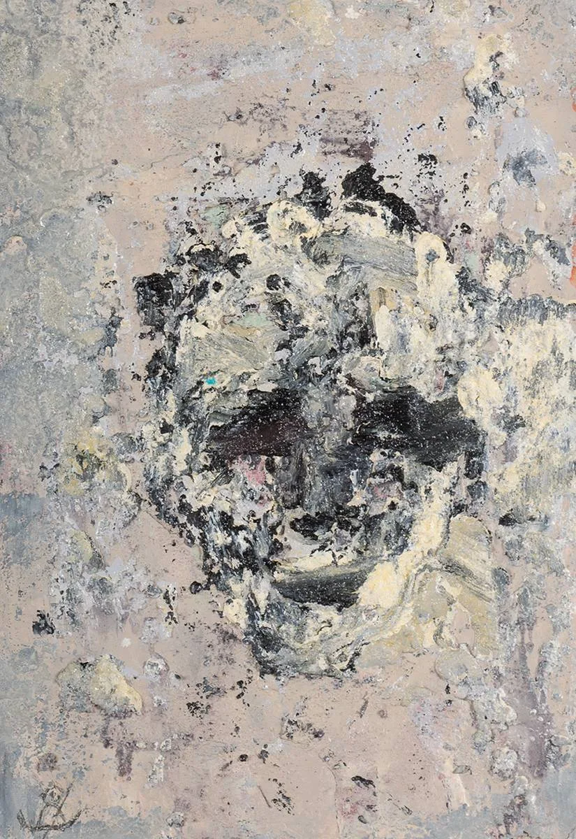 HEAD by John Kingerlee, 2022, oil on board, offered Jul 2023
