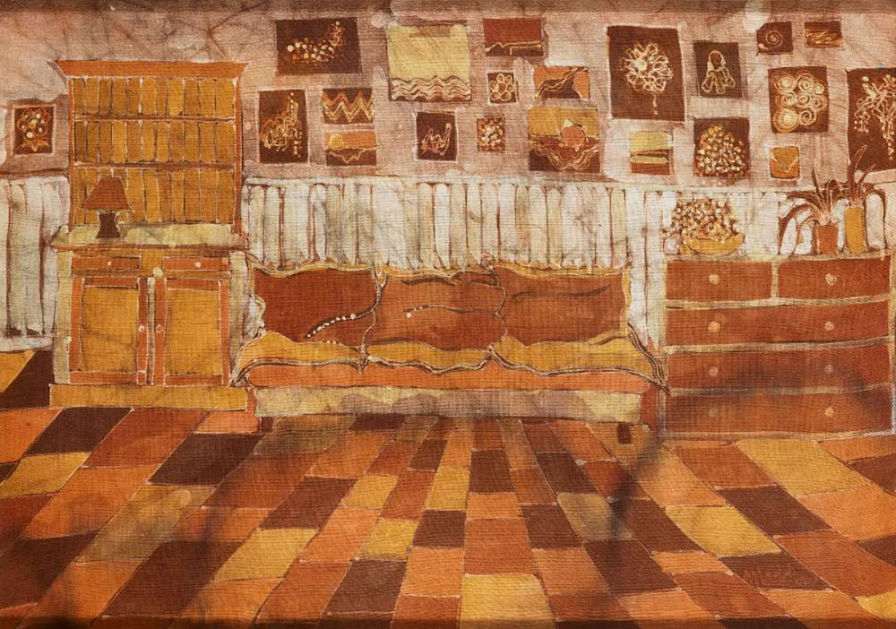 INTERIOR by Bernadette Madden, batik, offered Jul 2023