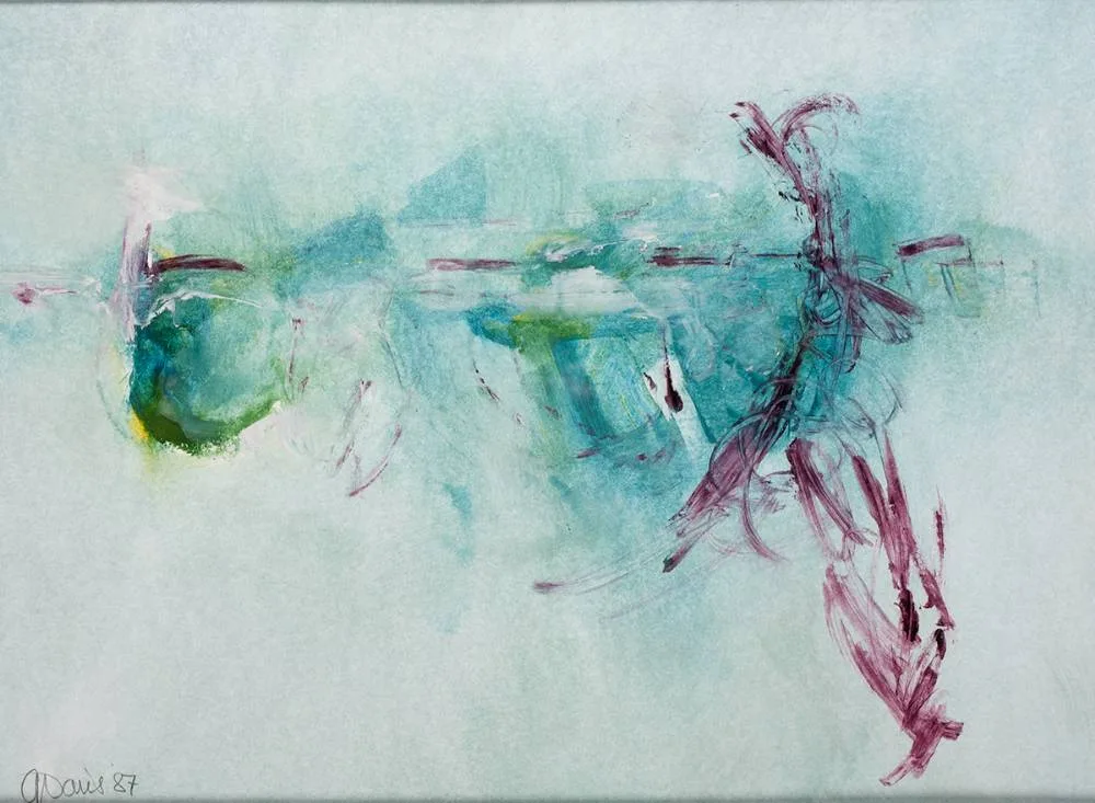 Gerald Davis, BLOOM, 1987, watercolour and gouache
