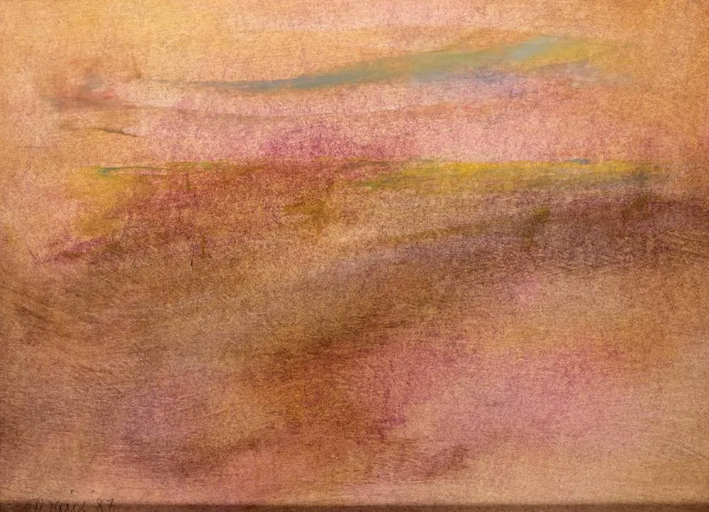 DISTANT HORIZON by Gerald Davis, 1987, watercolour, offered Jul 2023