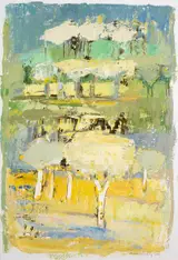 Anne Donnelly, ALMOND TREES IN FULL BLOOM