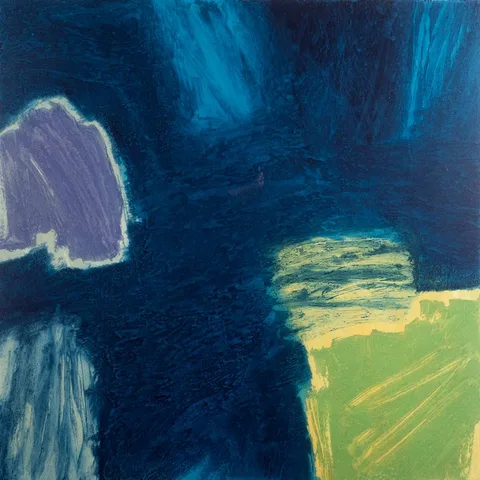 Taffina Flood, NIGHT WALK, lithograph; (no. 61 from an edition of 75)