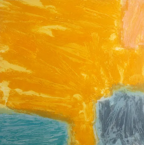 Taffina Flood, YELLOW EARTH, lithograph; (no. 73 from an edition of 75)