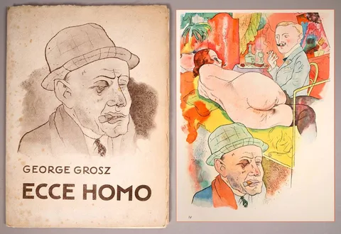 George Grosz, ECCE HOMO (EDITION B), 1923, offset colour lithographs; (16)
