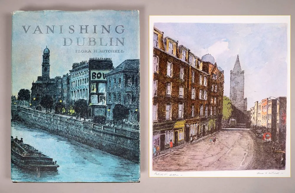 VANISHING DUBLIN by Flora Mitchell, 1966, limited edition book; (from an edition of 600), sold Jul 2023