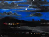 Patsy Dan Rodgers, TORY HARBOUR AT NIGHT, COUNTY DONEGAL