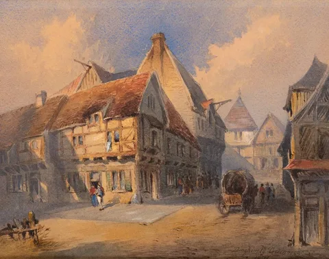 ESSEN, WESTPHALIA by William Bingham McGuinness, 1876, watercolour, offered Jul 2023
