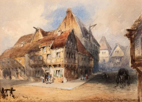 William Bingham McGuinness, ESSEN, WESTPHALIA, 1876, watercolour