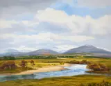 Robert Egginton, LAKE SCENE WITH MOUNTAINS IN THE DISTANCE