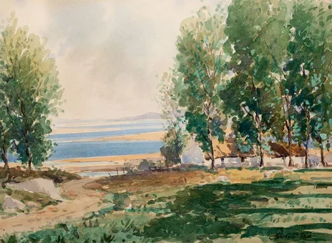 Rowland Hill, LOUGH CONN, COUNTY MAYO, watercolour
