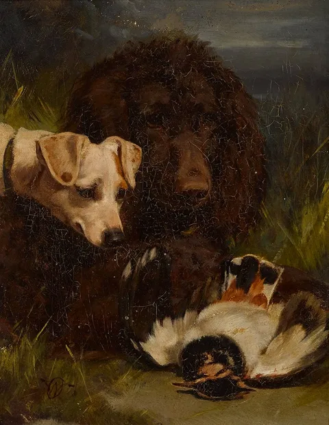 William Osborne, THE CATCH, oil on canvas