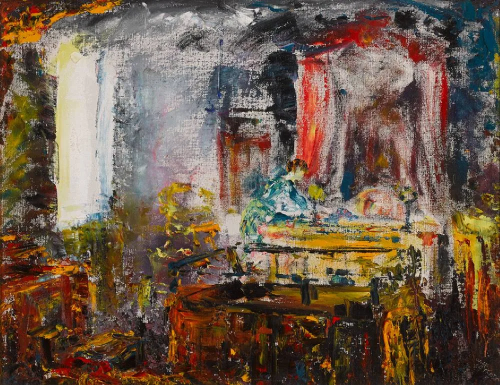JUSTICE by Jack Butler Yeats, 1946, oil on canvas, sold May 2023