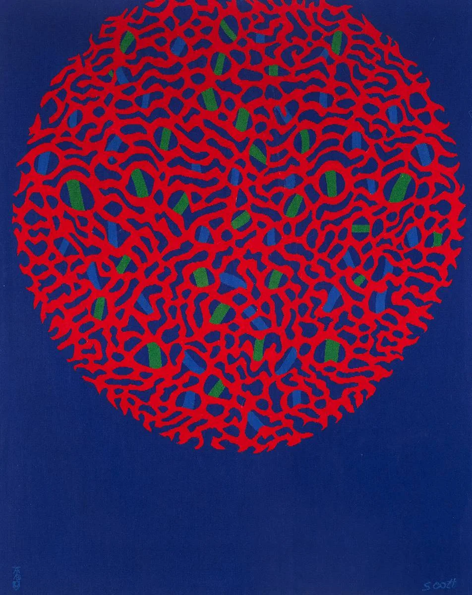Patrick Scott, DEVICE, 1971, tapestry; (no. 5 from an edition of 8)