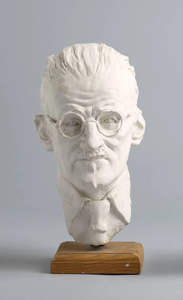 Marjorie Steele, BUST OF JAMES JOYCE, 1982, plaster