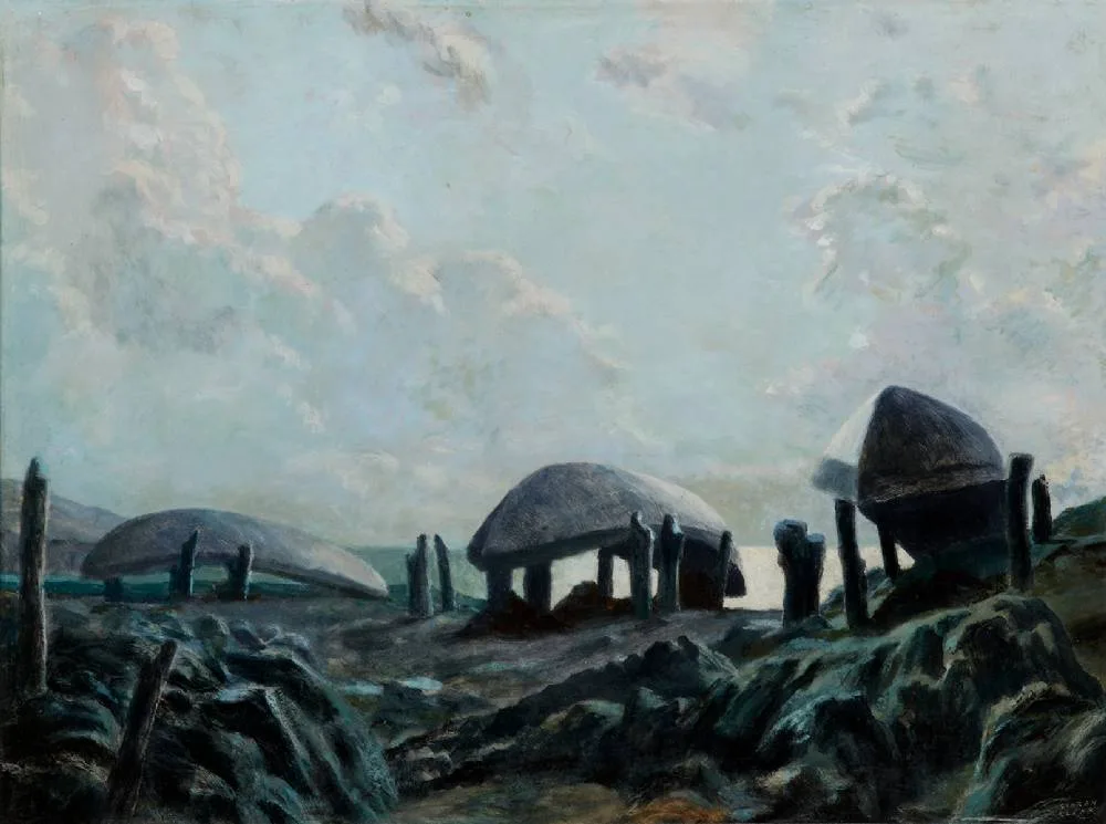 KERRY COAST by Ciaran Clear, oil on board, sold May 2023