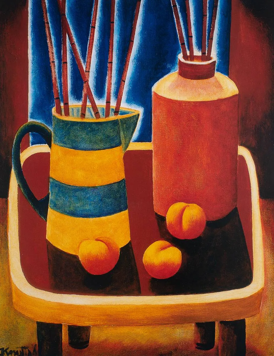 STILL LIFE WITH FRUIT by Graham Knuttel, photolithographic print, sold Apr 2023